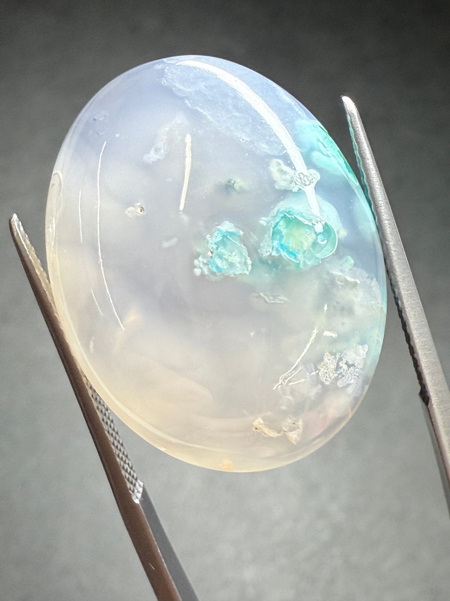 0395 クリソコーラインカルセドニー 31.21ct