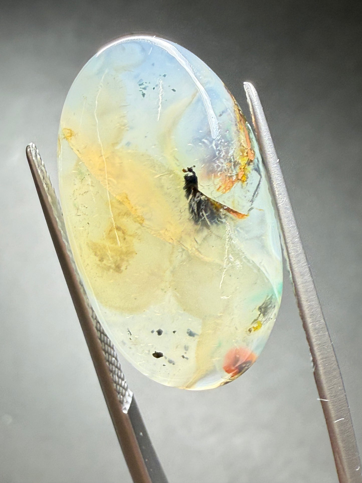0860-3 コッパークリソコーラインカルセドニー 17.13ct