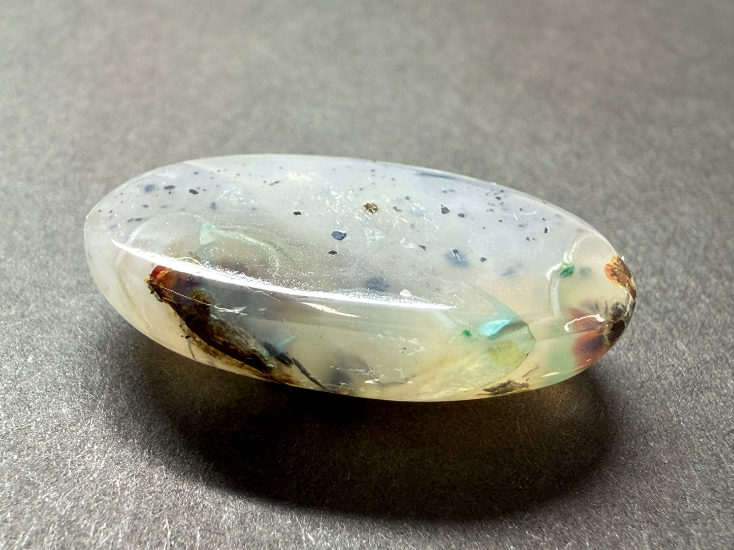 0860-3 コッパークリソコーラインカルセドニー 17.13ct