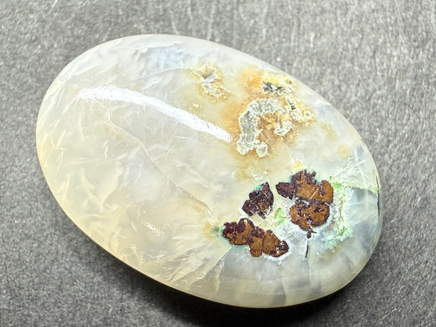 0860-2 コッパークリソコーラインカルセドニー 14.96ct
