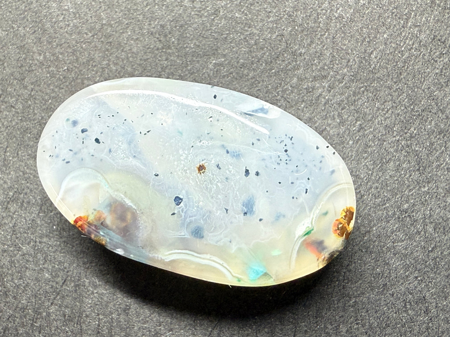 0860-3 コッパークリソコーラインカルセドニー 17.13ct