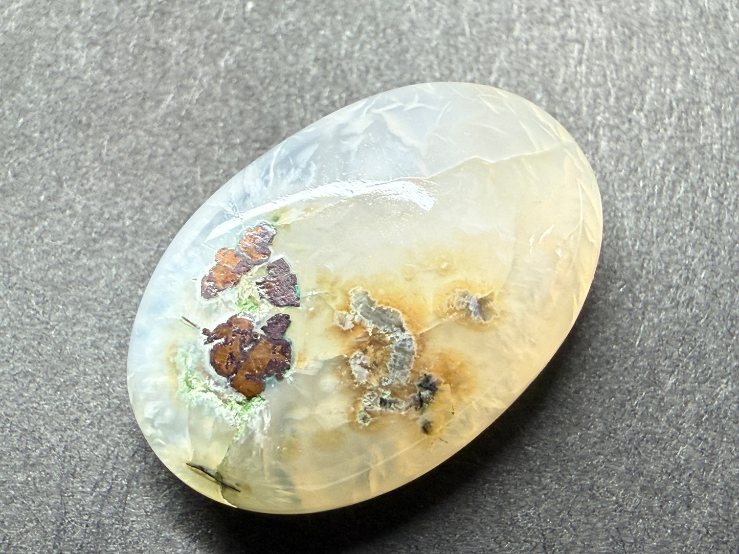 0860-2 コッパークリソコーラインカルセドニー 14.96ct