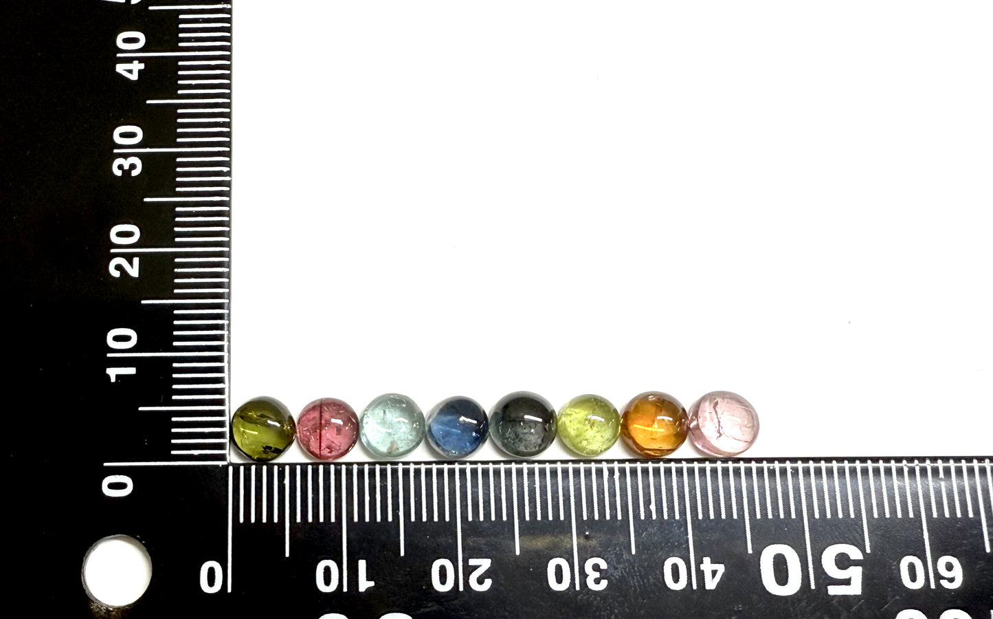 0032【ランダム発送】ラウンド、カラーバリエーション豊富!トルマリン【1石あたり約1.01ct】