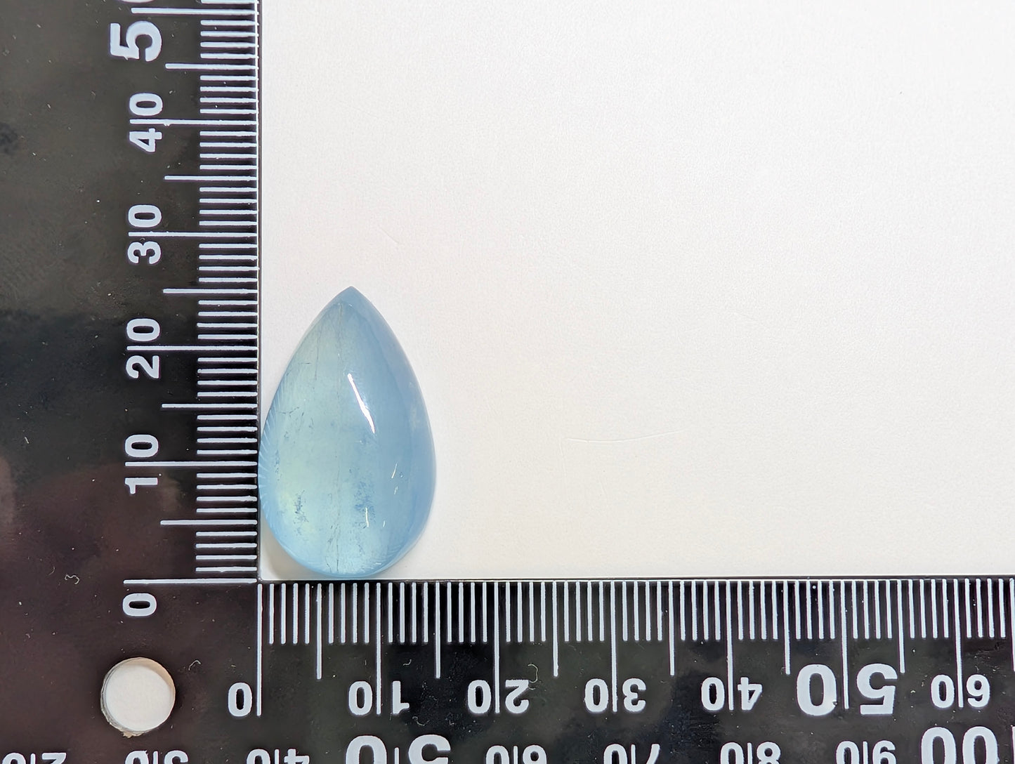0095 アクアマリン(ペアシェイプ/カボション) 22.87ct