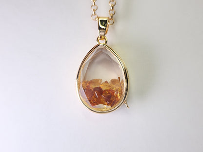 - nui ＆ me - （ぬいとわたし）／ オレンジ [雫型トップ]