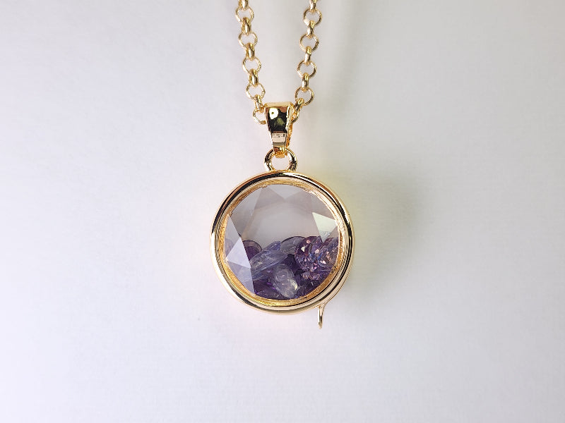 - nui ＆ me - （ぬいとわたし）／ パープル[丸型トップ]