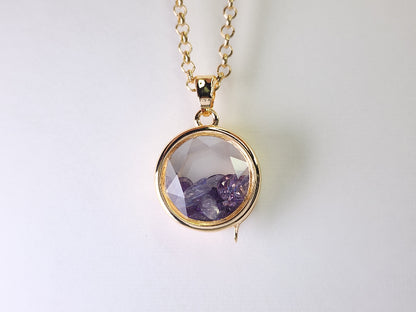 - nui ＆ me - （ぬいとわたし）／ パープル[丸型トップ]