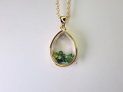 - nui ＆ me - （ぬいとわたし）／ グリーン[雫型トップ]