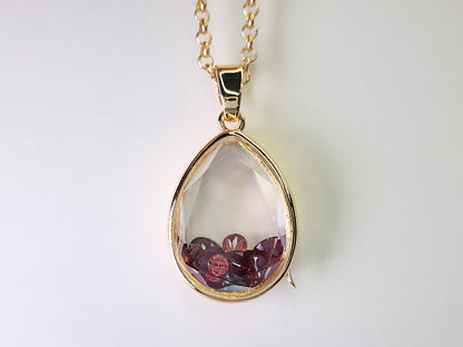 - nui ＆ me - （ぬいとわたし）／ レッド [雫型トップ]