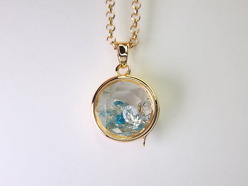 - nui ＆ me - （ぬいとわたし）／ ライトブルー[丸型トップ]