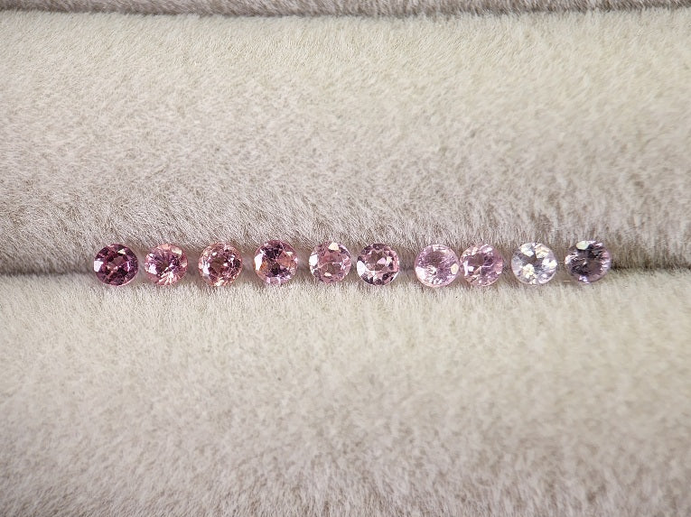 0459-2　ライトピンクスピネル10石セット