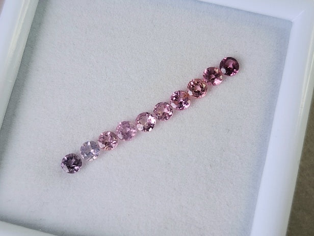 0459-2　ライトピンクスピネル10石セット