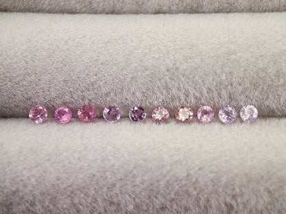 0459-3　ライトピンクスピネル10石セット