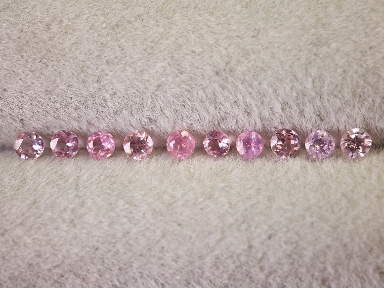 0459-4　ライトピンクスピネル10石セット