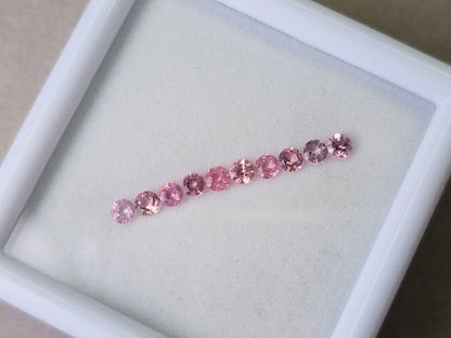 0459-4　ライトピンクスピネル10石セット