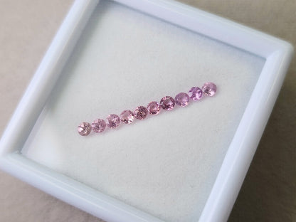 0459-5　ライトピンクスピネル10石セット