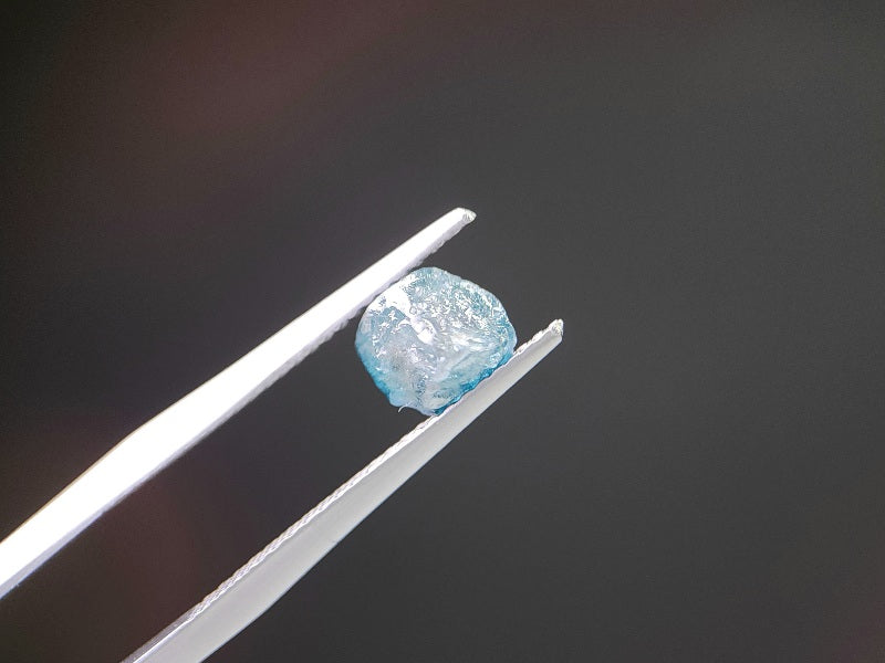 0869-2-13　ブルーダイヤモンド原石  1.29ct　