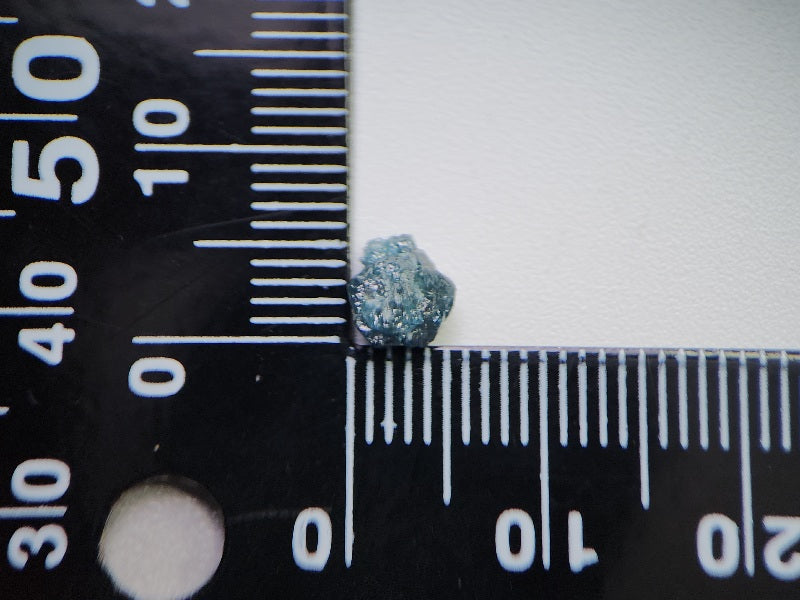 0869-2-14　ブルーダイヤモンド原石  1.23ct　