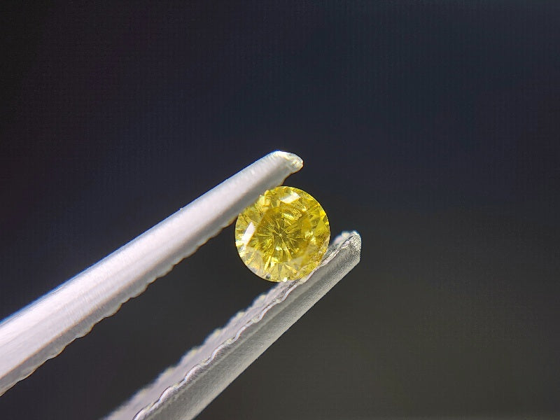 0015-6-5　イエローダイヤモンド　0.08ct
