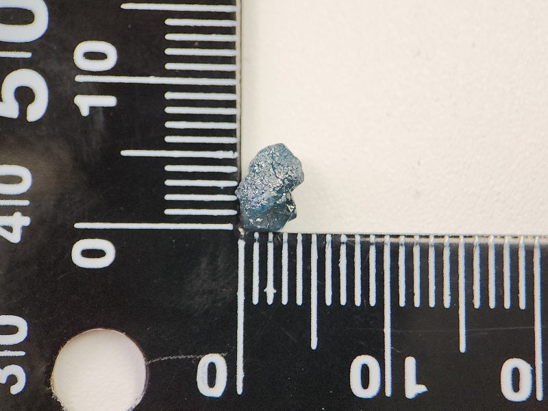 0869-1-3　ブルーダイヤモンド原石　0.92ct