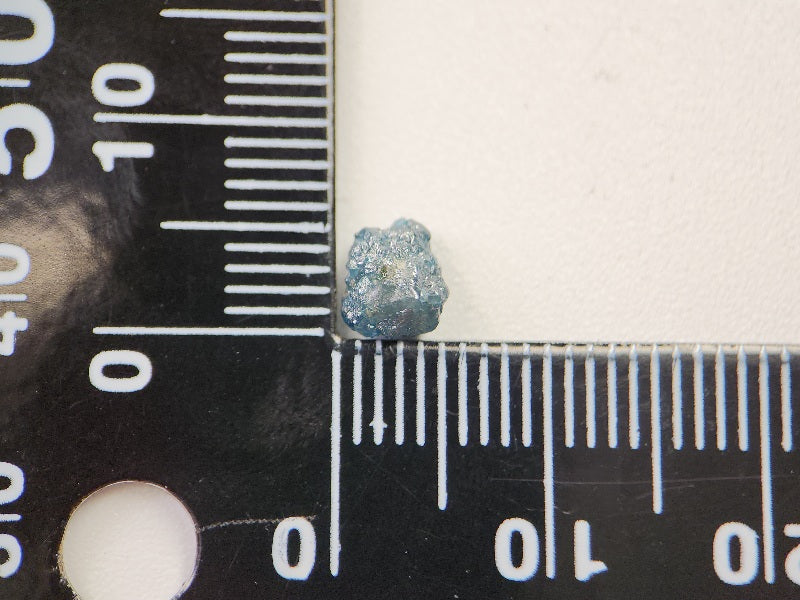 0869-1-4　ブルーダイヤモンド原石　0.91ct