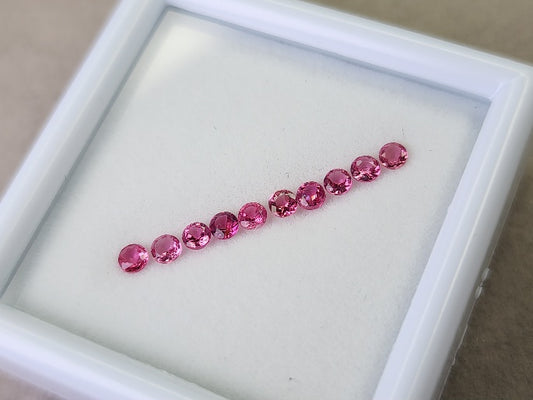 0455-1　スピネル10石セット(ピンク)