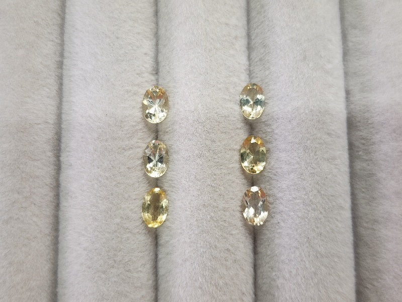 ye-BE【ランダム発送】イエローベリル（ヘリオドール）【1石あたり約0.42ct】