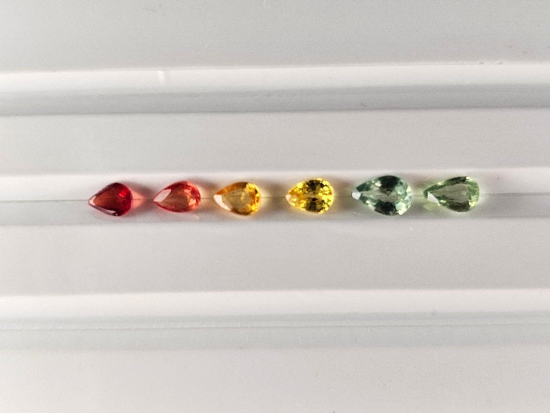 SET-mSA-17　マルチサファイア6石セット　合計1.02ct