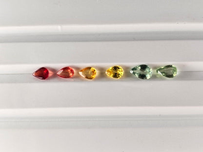 SET-mSA-17　マルチサファイア6石セット　合計1.02ct