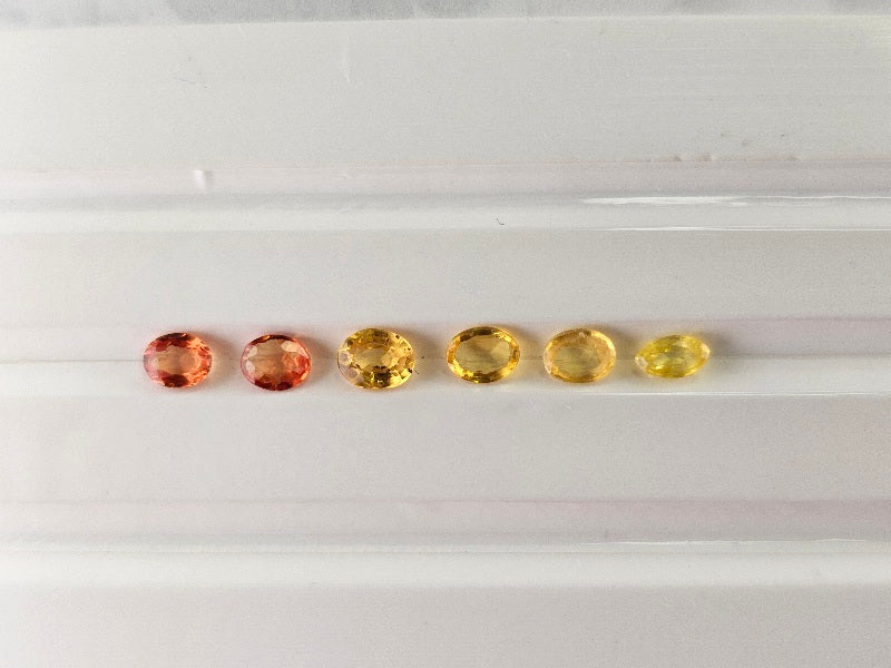 SET-mSA-18　マルチサファイア6石セット　合計1.07ct