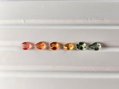 SET-mSA-20　マルチサファイア6石セット　合計1.13ct