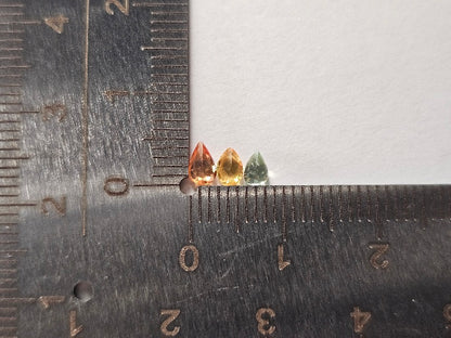 SET-mSA-23　マルチサファイア6石セット　合計1.10ct