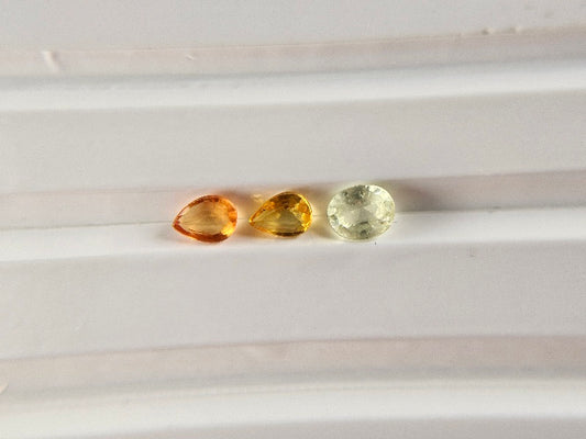 SET-mSA-25　マルチサファイア3石セット　合計0.56ct