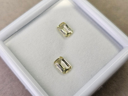 SET2-yeAP-4　イエローアパタイト２石セット　計1.25ct