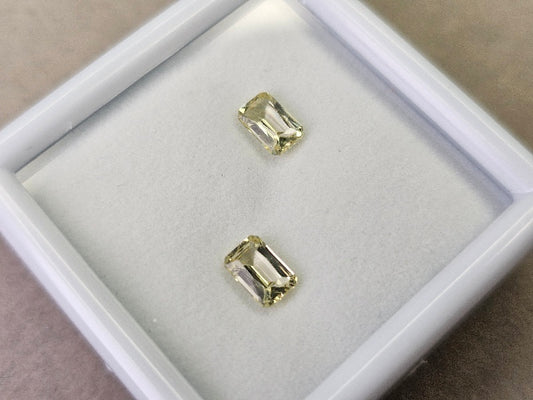 SET2-yeAP-4　イエローアパタイト２石セット　計1.25ct