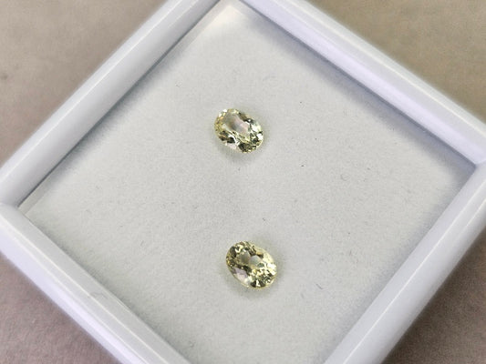 SET2-yeAP-11　イエローアパタイト２石セット　計0.85ct