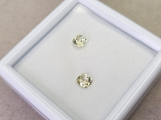 SET2-yeAP-13　イエローアパタイト２石セット　計0.72ct
