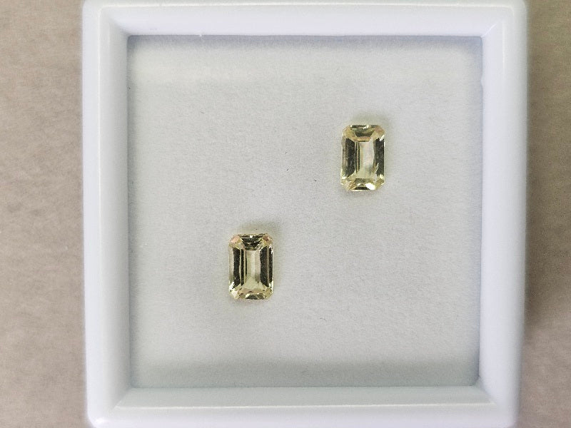 SET2-yeAP-4　イエローアパタイト２石セット　計1.25ct