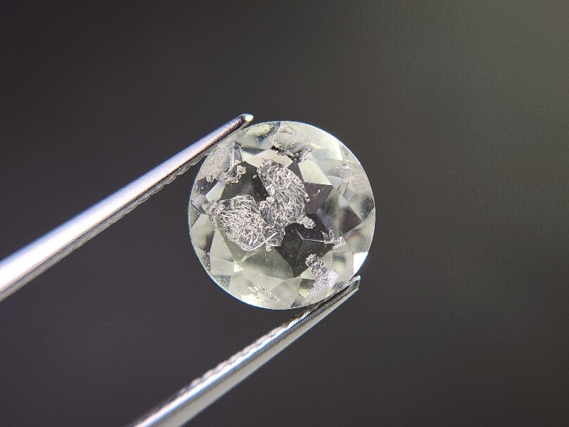 dQ-11　銀箔入り！ダブレットクォーツ　3.43ct