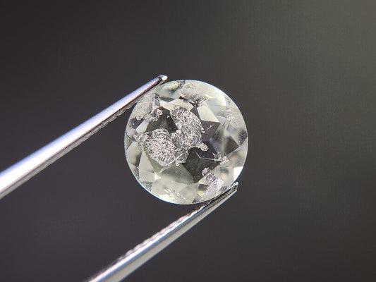 dQ-11　銀箔入り！ダブレットクォーツ　3.43ct