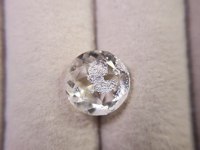 dQ-11　銀箔入り！ダブレットクォーツ　3.43ct