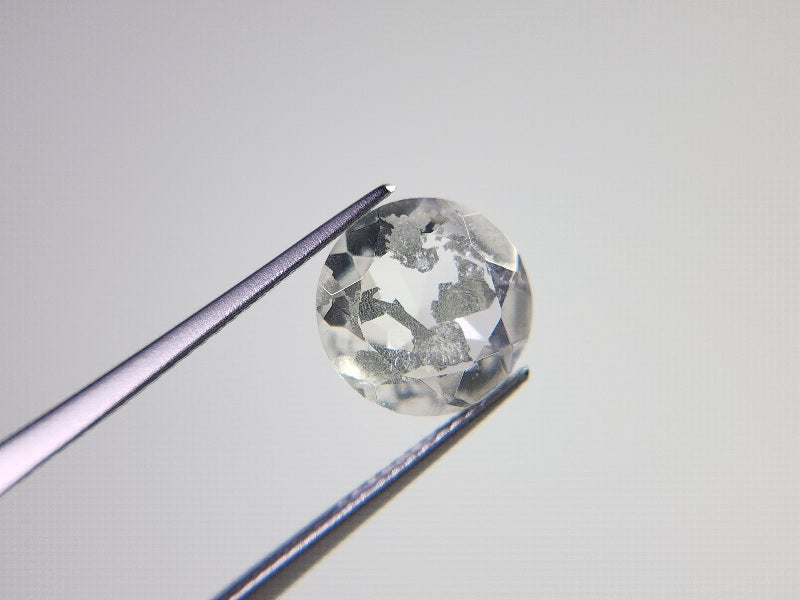 dQ-12　銀箔入り！ダブレットクォーツ　3.42ct