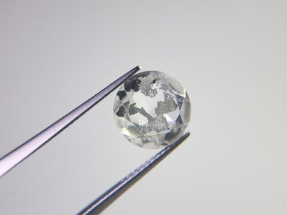 dQ-12　銀箔入り！ダブレットクォーツ　3.42ct
