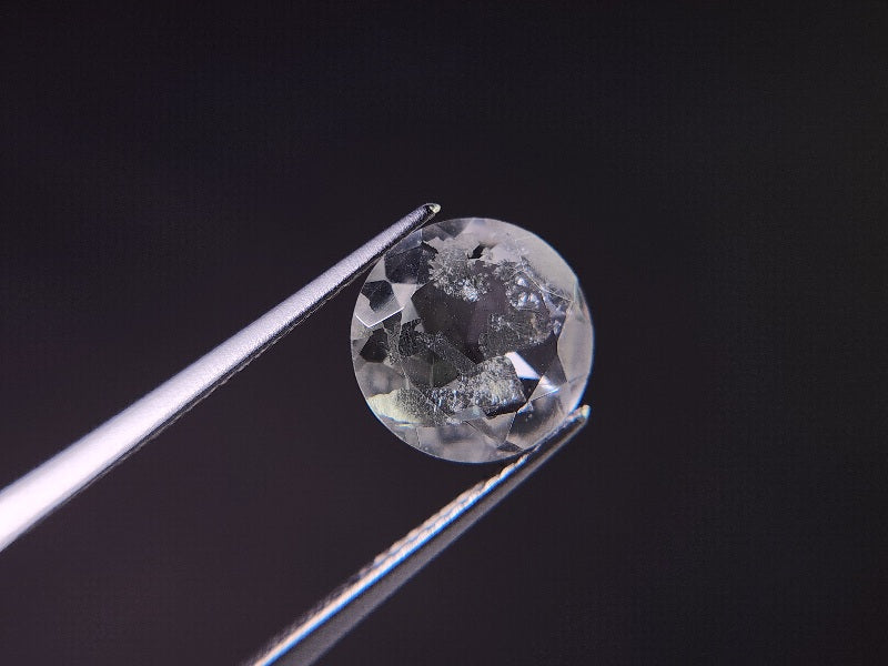 dQ-12　銀箔入り！ダブレットクォーツ　3.42ct