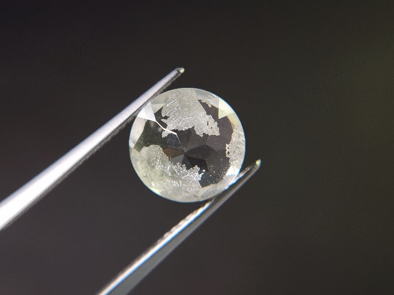 dQ-13　銀箔入り！ダブレットクォーツ　3.42ct