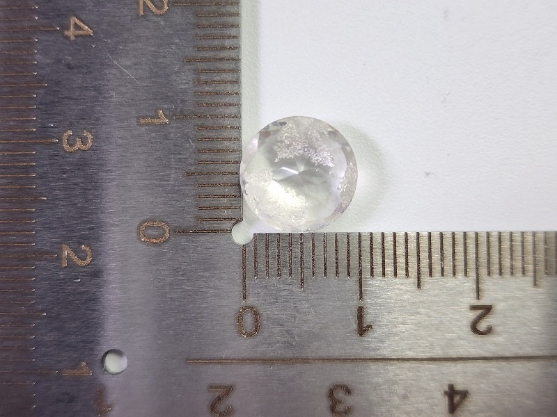 dQ-13　銀箔入り！ダブレットクォーツ　3.42ct
