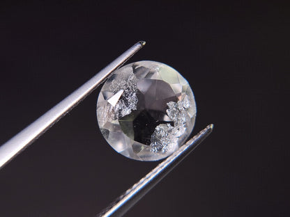 dQ-14　銀箔入り！ダブレットクォーツ　3.42ct