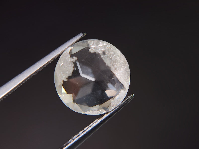 dQ-15　銀箔入り！ダブレットクォーツ　3.42ct