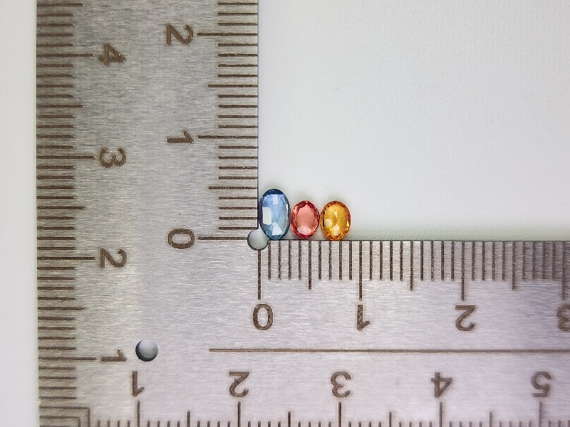SET9-mSA-19　マルチサファイア9石セット　合計2.06ct