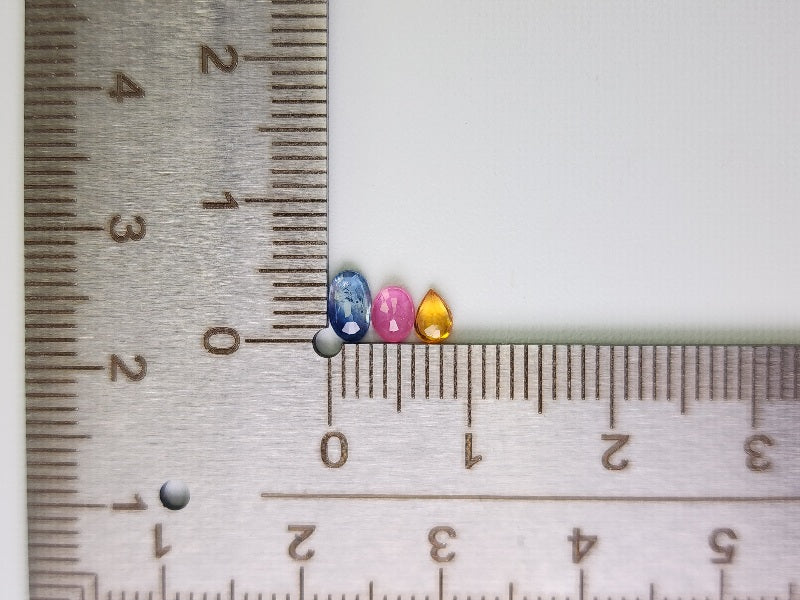 SET9-mSA-26　マルチサファイア9石セット　合計1.89ct